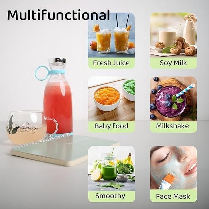 Portable USB Rechargeable Mini Juice Blender