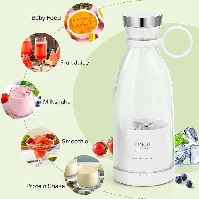 Portable USB Rechargeable Mini Juice Blender