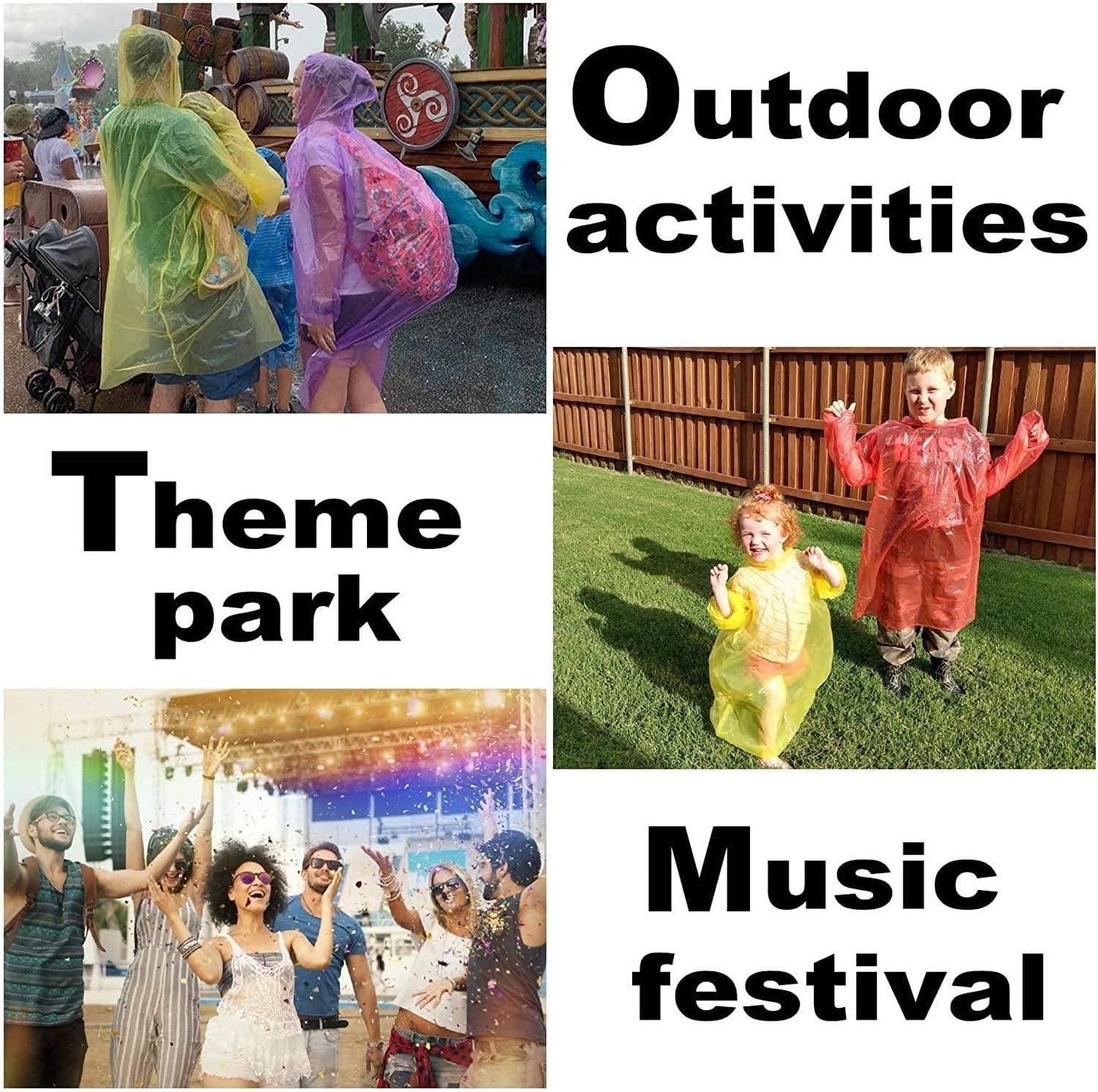 Set of 5 Ultra-Compact Wallet Raincoats – Reusable Rain Card for Adults